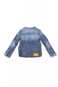 Thumbnail for Chic Denim Round Neck Jacket