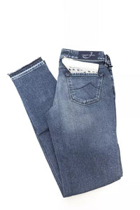 Thumbnail for Chic Slim-Fit Embroidered Jeans with Fringed Hem