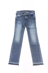Thumbnail for Chic Slim-Fit Embroidered Jeans with Fringed Hem