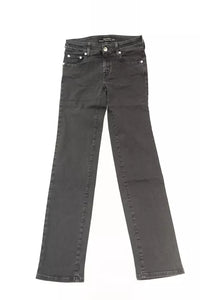 Thumbnail for Vintage Chic Black Pony Skin Logo Jeans
