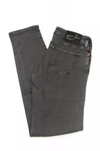 Thumbnail for Vintage Chic Black Pony Skin Logo Jeans