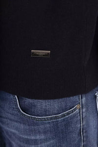 Thumbnail for Chic Crewneck Blue Statement Sweater