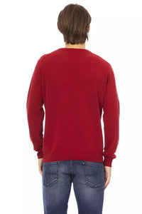 Thumbnail for Elevated Elegance Crewneck Sweater in Red