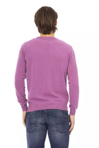 Thumbnail for Elegant Purple Wool-Blend Crewneck Sweater