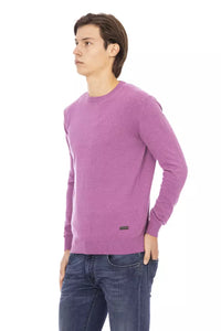 Thumbnail for Elegant Purple Wool-Blend Crewneck Sweater