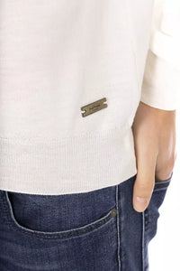 Thumbnail for Elegant White Turtleneck Sweater