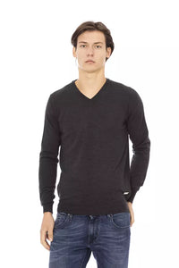 Thumbnail for Sophisticated V-Neck Metallic Monogram Sweater