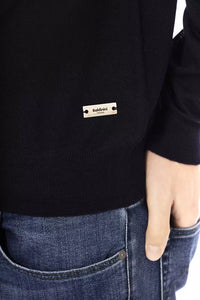 Thumbnail for Elegant Crewneck Blue Sweater - 100% Fabric