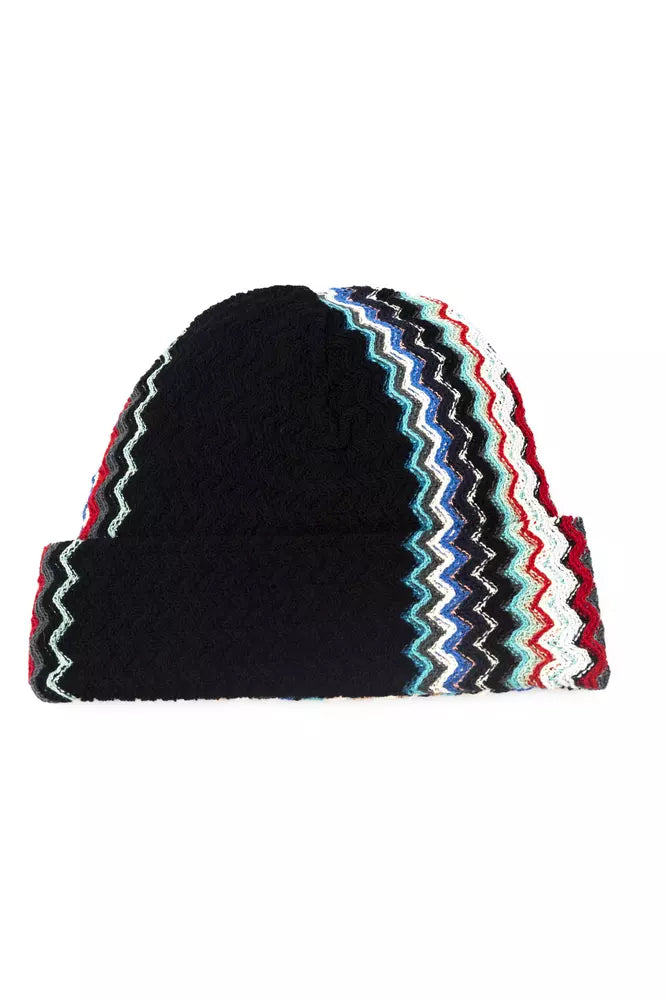 Geometric Fantasy Multicolor Wool Blend Hat