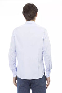 Thumbnail for Elegant Slim Fit Light Blue Cotton Shirt