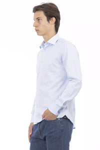 Thumbnail for Elegant Slim Fit Light Blue Cotton Shirt