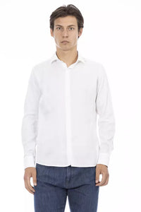 Thumbnail for Elegant Slim Fit White Cotton Shirt