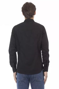 Thumbnail for Elegant Black Slim Fit Cotton Shirt