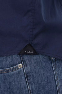 Thumbnail for Elegant Slim Fit Blue Cotton Shirt