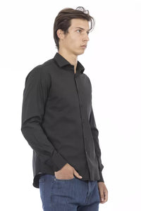 Thumbnail for Elite Gray Slim Fit Italian Collar Shirt