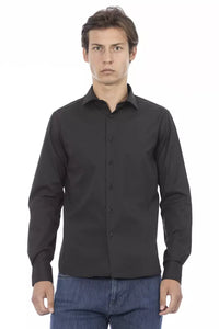 Thumbnail for Elite Gray Slim Fit Italian Collar Shirt