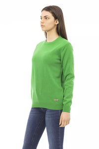 Thumbnail for Emerald Elegance Wool-Cashmere Sweater