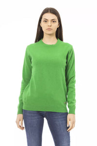 Thumbnail for Emerald Elegance Wool-Cashmere Sweater