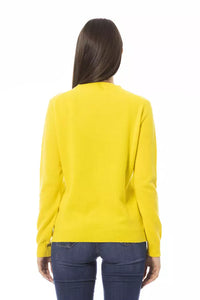 Thumbnail for Chic Wool-Cashmere Crewneck Sweater in Yellow