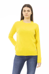 Thumbnail for Chic Wool-Cashmere Crewneck Sweater in Yellow