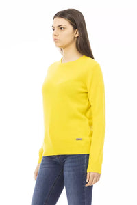 Thumbnail for Chic Wool-Cashmere Crewneck Sweater in Yellow