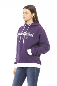 Thumbnail for Purple Cotton Fleece Hoodie with Logo