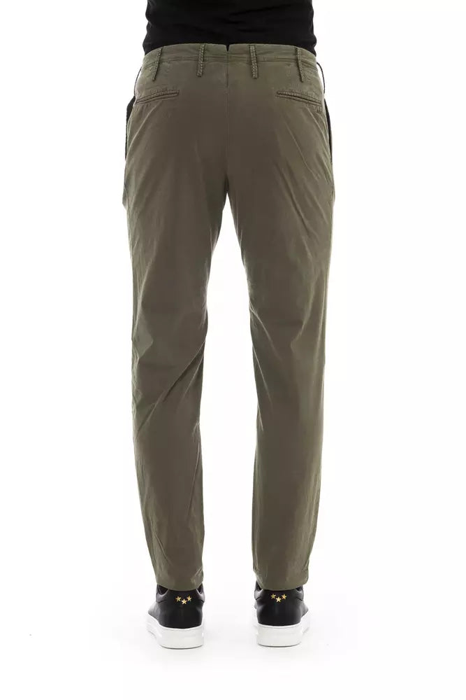 Refined Cotton Stretch Men's Trousers