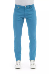 Thumbnail for Elegant Light Blue Cotton Stretch Jeans