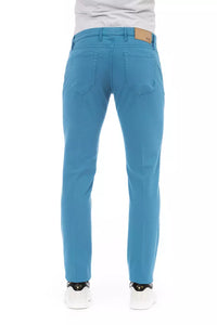 Thumbnail for Elegant Light Blue Cotton Stretch Jeans