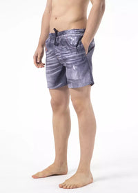 Thumbnail for Chic Blue Printed Beach Shorts