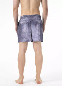 Thumbnail for Chic Blue Printed Beach Shorts