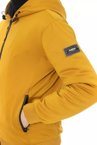 Thumbnail for Elegant Yellow Short Hooded Jacket