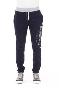 Thumbnail for Tricolor Insert Fleece Sport Pants in Blue