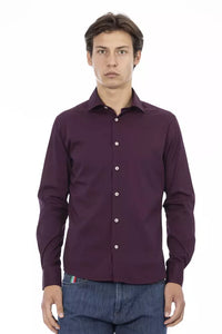 Thumbnail for Chic Bordeaux Slim Fit Men's Shirt