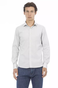 Thumbnail for Sleek Gray Slim Fit Designer Shirt