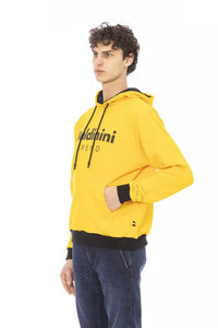 Thumbnail for Sunshine Yellow Cotton Hoodie with Front Logo