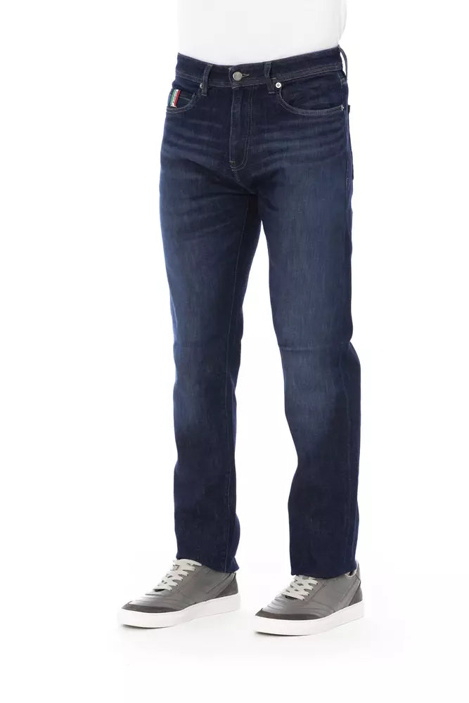 Chic Contrasting Stitch Regular Men's Jeans