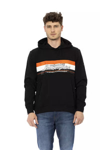 Thumbnail for Sleek Cotton Hoodie with Iconic Sleeve Logo