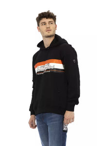 Thumbnail for Sleek Cotton Hoodie with Iconic Sleeve Logo