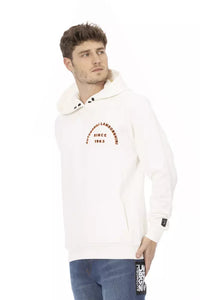 Thumbnail for Sleek White Lamborghini Hoodie with Logo Sleeve