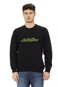 Thumbnail for Sleek Cotton Crewneck Sweatshirt with Logo