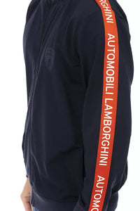 Thumbnail for Sleek Zippered Sweatshirt with Iconic Sleeve Detail