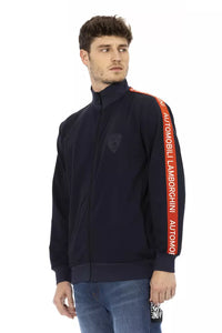 Thumbnail for Sleek Zippered Sweatshirt with Iconic Sleeve Detail