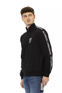 Thumbnail for Sleek Zippered Sweatshirt with Shield Logo