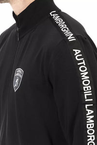 Thumbnail for Sleek Zippered Sweatshirt with Shield Logo