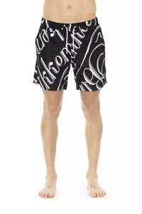 Thumbnail for Sleek All-over Print Men's Swim Shorts