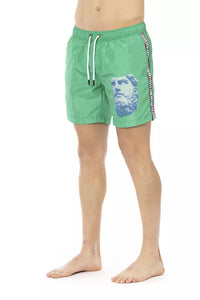 Thumbnail for Degradé Print Swim Shorts With Pockets