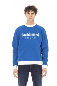 Thumbnail for Elegant Blue Cotton Long-Sleeve Sweatshirt