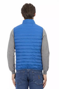 Thumbnail for Sleek Sleeveless Down Jacket in Blue