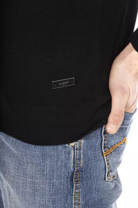 Thumbnail for Elegant Turtleneck Sweater with Monogram Accent